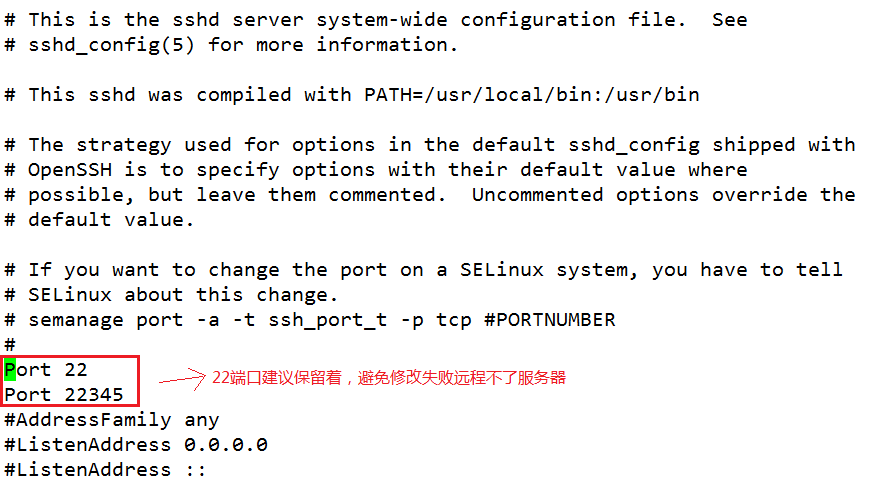 CentOS7,޸,SSH,˿,һ,,޸,ssh,ļ,sshd,config,root@bogon,etc,,ǽ,,firewall-cmd,--zone,public,--add-port,22345,tcp,--permanent,--reload,,,SELinux,,,,SSH,˿,,װ,,semanage, . CentOS7޸SSH˿